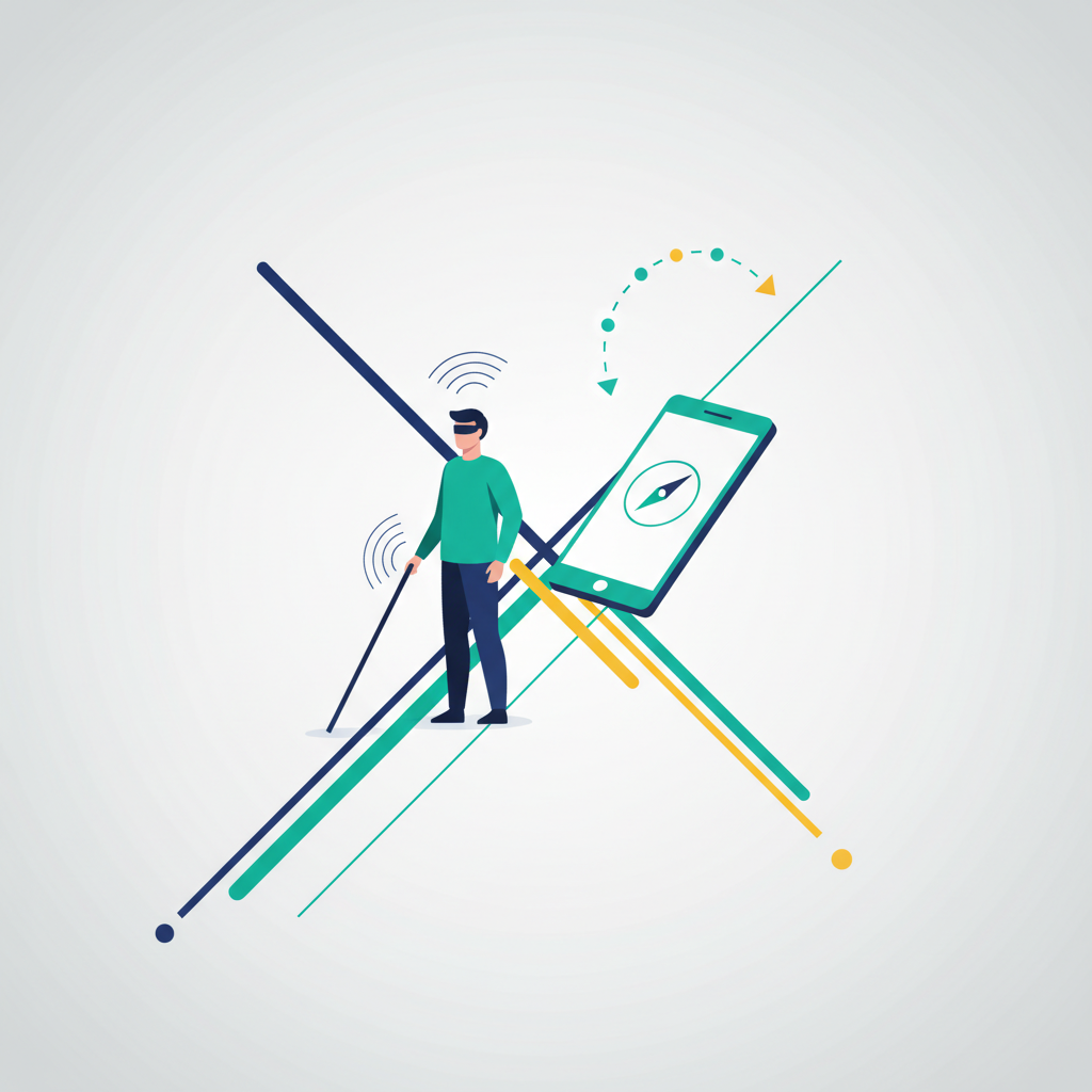 Illustration for Unlocking Independence: Smart Canes & Navigation Apps for Blind Mobility