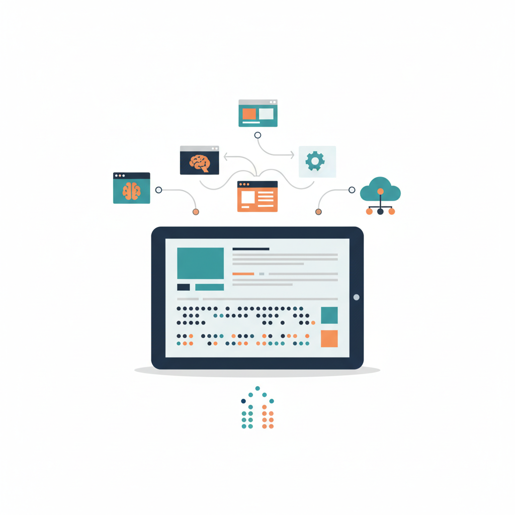 Illustration for Maximizing Professional Productivity: Multi-Line Braille Tablets and Software Integration