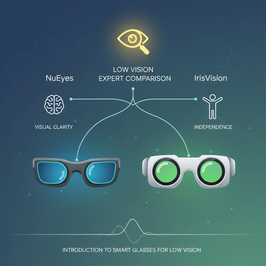 Illustration for NuEyes vs. IrisVision Smart Glasses: Expert Comparison for Visual Clarity and Independence