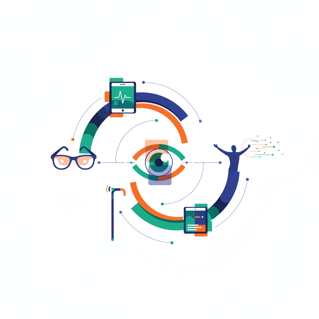 Illustration for Achieving Visual Independence: Cutting-Edge Assistive Technology for Low Vision