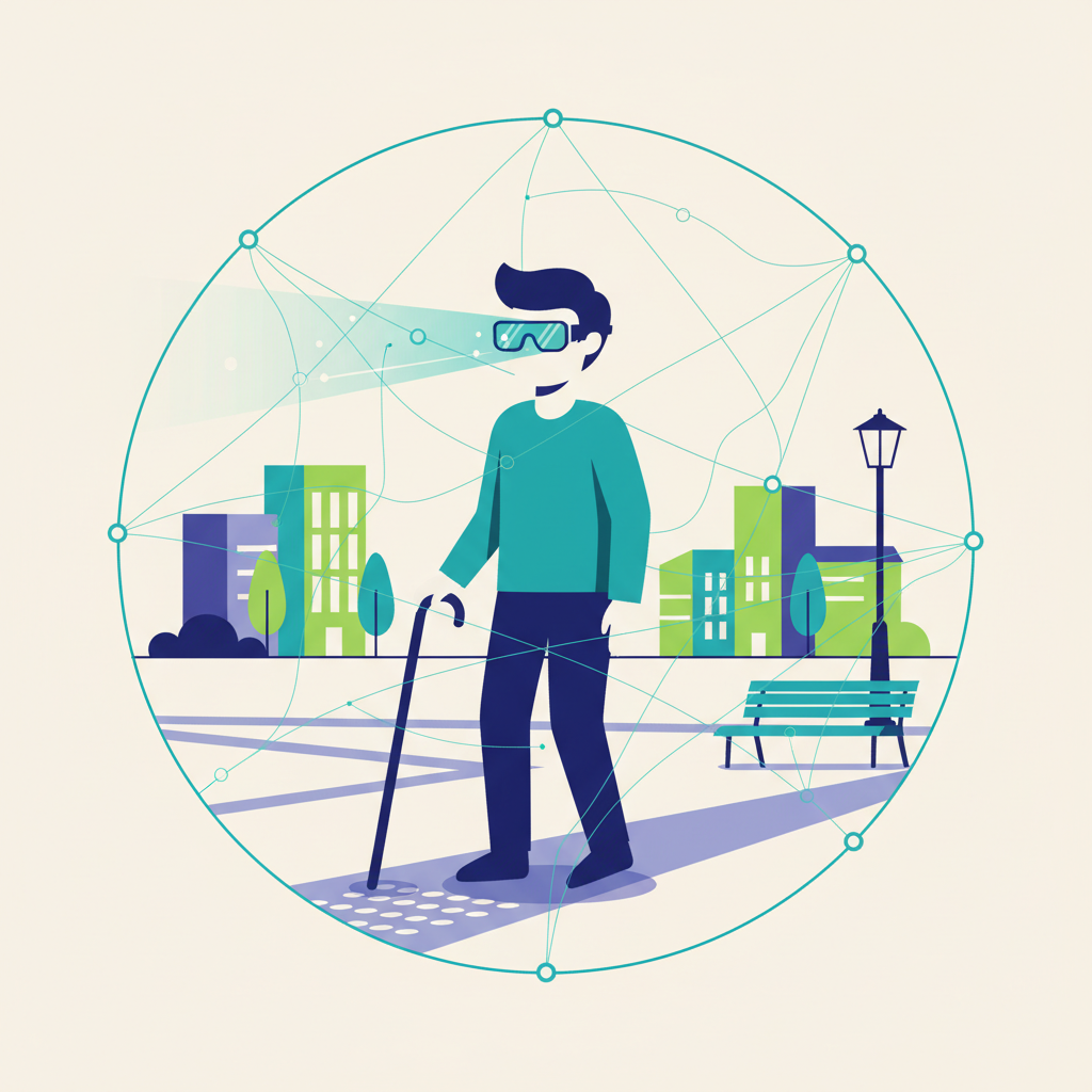 Illustration for Unlocking Independence: Navigating Public Spaces Confidently with AI Smart Glasses for Low Vision