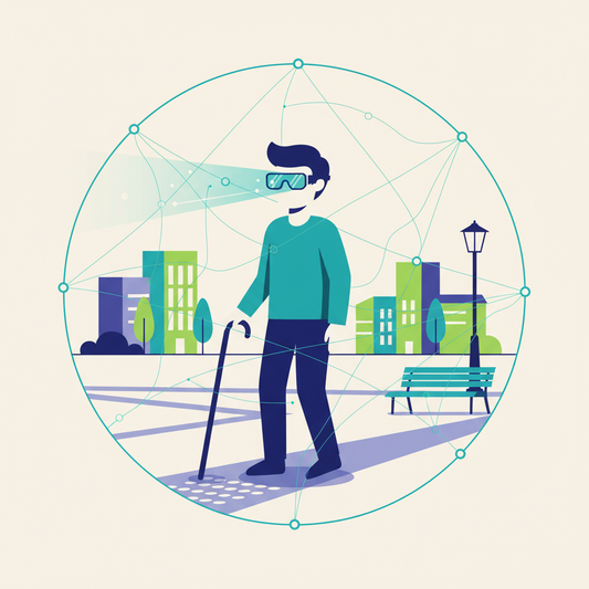 Illustration for Unlocking Independence: Navigating Public Spaces Confidently with AI Smart Glasses for Low Vision