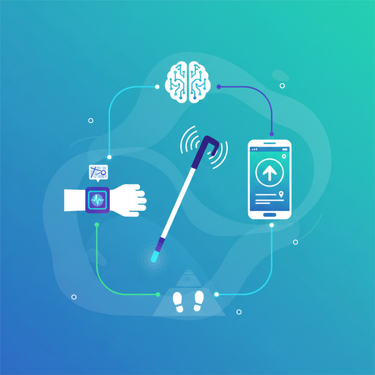 Illustration for Smart Mobility Solutions: Integrating Canes, Wearables, and Apps for Low Vision Independence