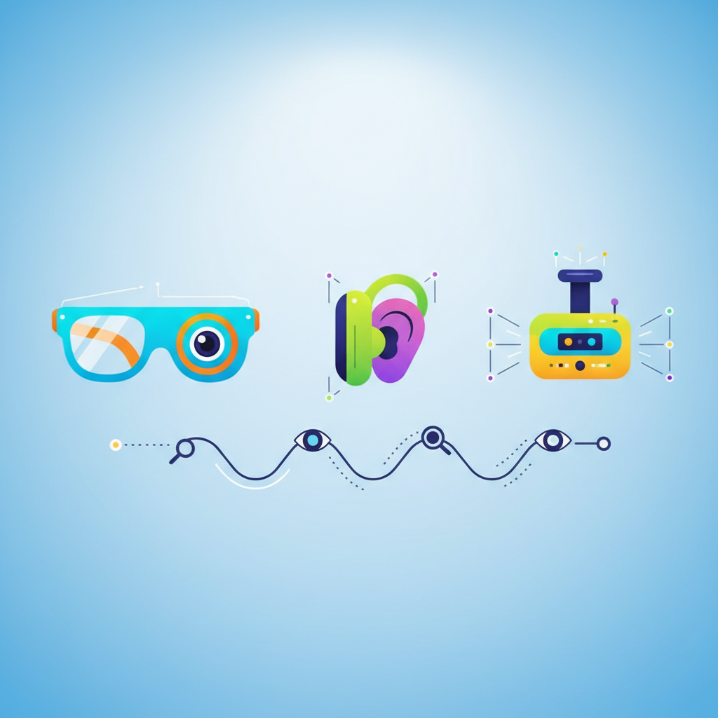 Illustration for OrCam vs. Envision vs. Ally Solos: An In-Depth Guide to Wearable Assistive Technology