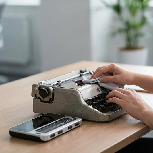 Illustration for Comparing Maintenance Requirements for Mechanical Braille Writers vs Electronic Braille Displays and Tablets
