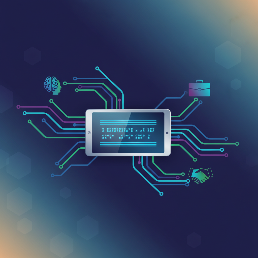 Illustration for Elevating Career Accessibility: Leading Multi-Line Braille Tablets for Blind Professionals