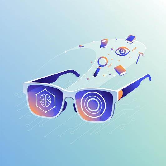 Illustration for Unlock Visual Independence: OrCam Envision Smart Glasses for Low Vision Individuals