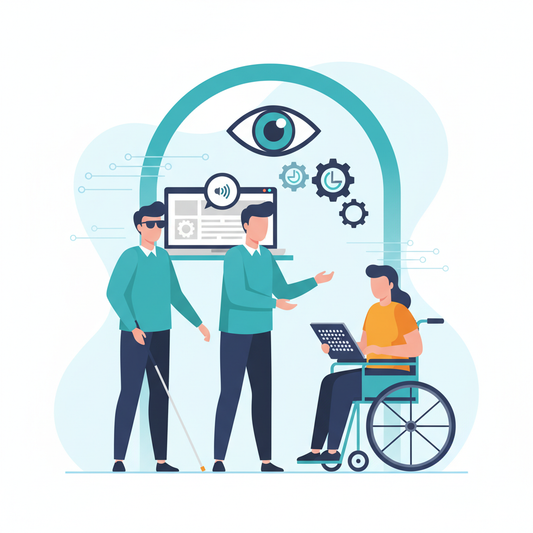 Illustration for Empowering Visually Impaired Employees: Essential Workplace Access Solutions for Employers