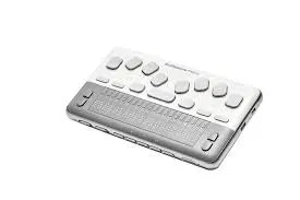 The FloridaReading BrailleSense 6 Mini is a portable Braille display featuring a compact design and powerful capabilities, allowing for easy reading and interaction with digital content.