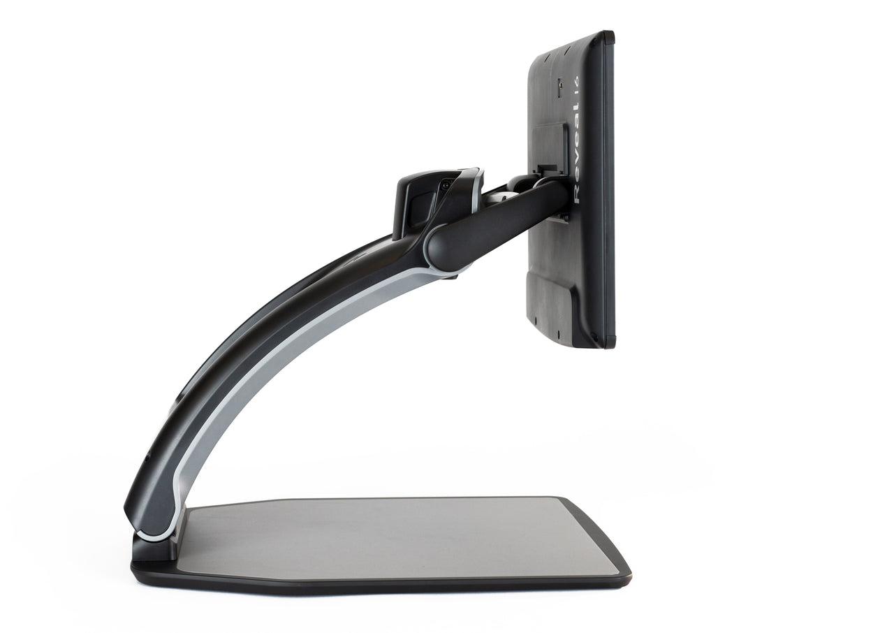 A side view of a Reveal Magnifier showing its adjustable arm and base.