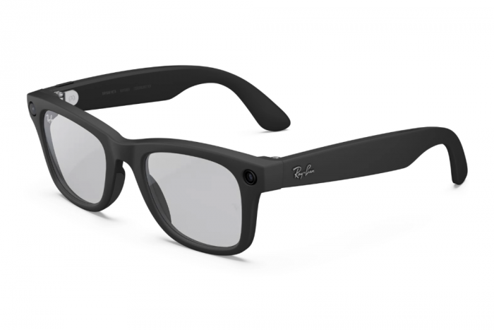 Meta Wayfarer - Standard Black Frame with Transitions Grey Lenses
